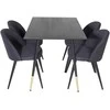 Venture Design Valgomasis stalas, Dipp, 75x120x85 cm, Juodas