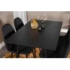 Venture Design Valgomasis stalas, Dipp, 75x120x85 cm, Juodas