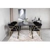 Venture Design Valgomasis stalas, Dipp, 180x90 cm, Juodas