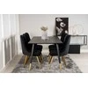 Venture Design Valgomasis stalas, Dipp, 180x90 cm, Juodas