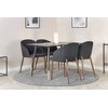 Venture Design Valgomasis stalas, Dipp, 75x120x85 cm, Juodas