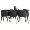 Venture Design Valgomasis stalas, Dipp, 180x90 cm, Juodas