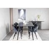 Venture Design Valgomasis stalas, Dipp, 180x90 cm, Juodas