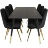 Venture Design Valgomasis stalas, Dipp, 180x90 cm, Juodas
