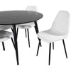 Venture Design Valgomasis stalas, Dipp, 115cm, Juodas