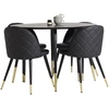 Venture Design Valgomasis stalas, Dipp, 115 cm, Juodas