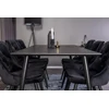 Venture Design Valgomasis stalas, Dipp, 180x90 cm, Juodas
