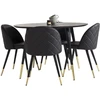 Venture Design Valgomasis stalas, Dipp, 115cm, Juodas