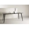 Venture Design Valgomasis stalas, Dipp, 180x90 cm, Juodas