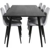 Venture Design Valgomasis stalas, Dipp, 180x90 cm, Juodas