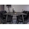 Venture Design Valgomasis stalas, Dipp, 180x90 cm, Juodas