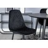 Venture Design Valgomasis stalas, Dipp, 115 cm, Juodas / Valgomasis kėdė, Polar Diamond, 52x86x44 cm, Juoda