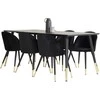 Venture Design Valgomasis stalas, Dipp, 180x90 cm, Juodas