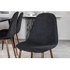 Venture Design Valgomasis stalas, Dipp, 180x90 cm, juodas furniras / Valgomasis kėdė, Polar, 53x87x44 cm, juoda