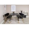 Venture Design Valgomasis stalas, Dipp, 180x90 cm, Juodas / Sėdmaišis, Arrow, Juodas