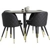 Venture Design Valgomasis stalas, Dipp, 115 cm, Juodas