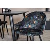 Venture Design Valgomasis stalas, Dipp, 180x90 cm, Juodas / Valgomasis kėdė, Juoda Laitas+Audinys, Juoda