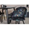 Venture Design Valgomasis stalas, Dipp, 180x90 cm, Juodas / Valgomasis kėdė, Juoda Laitas+Audinys, Juoda