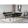 Venture Design Valgomasis stalas, Dipp, 180x90 cm, Juodas