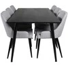 Venture Design Valgomasis stalas, Dipp, 180x90 cm, Juodas
