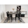Venture Design Valgomasis stalas, Dipp, 180x90 cm, Juodas