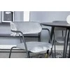 Venture Design Valgomasis stalas, Dipp, ⌀115 cm, Juodas / Kėdė, Arrow, 61x79x58 cm, Pilka