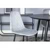Venture Design Valgomasis stalas, Dipp, ⌀115 cm, Juodas / Valgomasis kėdė, Polar, 52x86x44 cm, Pilka