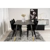 Venture Design Valgomasis stalas, Dipp, 180x90 cm, Juodas