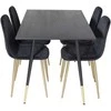 Venture Design Valgomasis stalas, Dipp, 75x120x85 cm, Juodas
