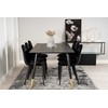 Venture Design Valgomasis stalas, Dipp, 180x90 cm, Juodas