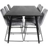Venture Design Valgomasis stalas, Dipp, 180x90 cm, Juodas
