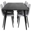 Venture Design Valgomasis stalas, Dipp, 180x90 cm, Juodas