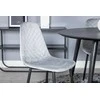 Venture Design Valgomasis stalas, Dipp, ⌀115 cm, Juodas / Valgomasis kėdė, Polar, 52x86x44 cm, Pilka