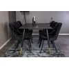 Venture Design Valgomasis stalas, Dipp, 180x90 cm, Juodas