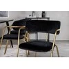 Venture Design Valgomasis stalas, Dipp, 180x90 cm, Juodas