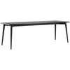 Venture Design Valgomasis stalas, Ellis, 85x230 cm, Juodas