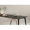 Venture Design Valgomasis stalas, Ellis, 85x230 cm, Juodas