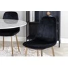 Venture Design Valgomasis stalas, Estelle, 106 cm, Balta, Kėdė, Polar, 52x86x44 cm, Juoda