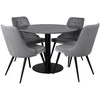 Venture Design Valgomasis stalas, Estelle, ø106 cm, Juodas