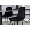 Venture Design Valgomasis stalas, Estelle, ø106x75 cm, Juodas / Valgomasis kėdė, Polar, 52x86x44 cm, Juoda