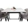 Venture Design Valgomasis stalas, Estelle, 140x90 cm, Balta