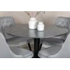 Venture Design Valgomasis stalas, Estelle, ø106 cm, Juodas