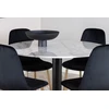 Venture Design Valgomasis stalas, Estelle, 106 cm, Balta, Kėdė, Polar, 52x86x44 cm, Juoda