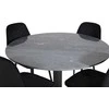 Venture Design Valgomasis stalas, Estelle, ø106x75 cm, Juodas / Valgomasis kėdė, Polar, 52x86x44 cm, Juoda