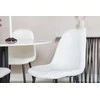 Venture Design Valgomasis stalas, Estelle, ø106x75 cm, Balta / Valgomasis kėdė, Polar, 53x87x44 cm, Balta
