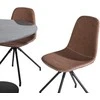 Venture Design Valgomasis stalas, Estelle, ø106 A75 cm, Juodas / Valgomasis kėdė, Polar su sukimo funkcija, 54x88x44 cm, Ruda