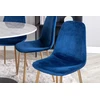 Venture Design Valgomasis stalas, Estelle, 106 cm, Balta, Kėdė, Polar, 52x86x44 cm, Mėlyna