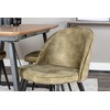 Venture Design Valgomasis stalas, Inca, 160x85 cm, ąžuolas / Valgomasis kėdė, Velvet, 76.5x50 cm, dulkių žalia