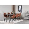 Venture Design Valgomasis stalas ir kėdė, Dipp ir Polar, 180x90 cm ir 54x88x44 cm, Juoda ir Ruda