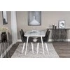Venture Design Valgomasis stalas ir kėdė, Polar, 75x120x80 cm, Juoda ir Balta